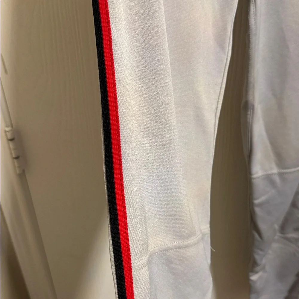 NWT Evoshield Boys Youth‎ Large Gray Baseball Pants Full Length Red Black Piping